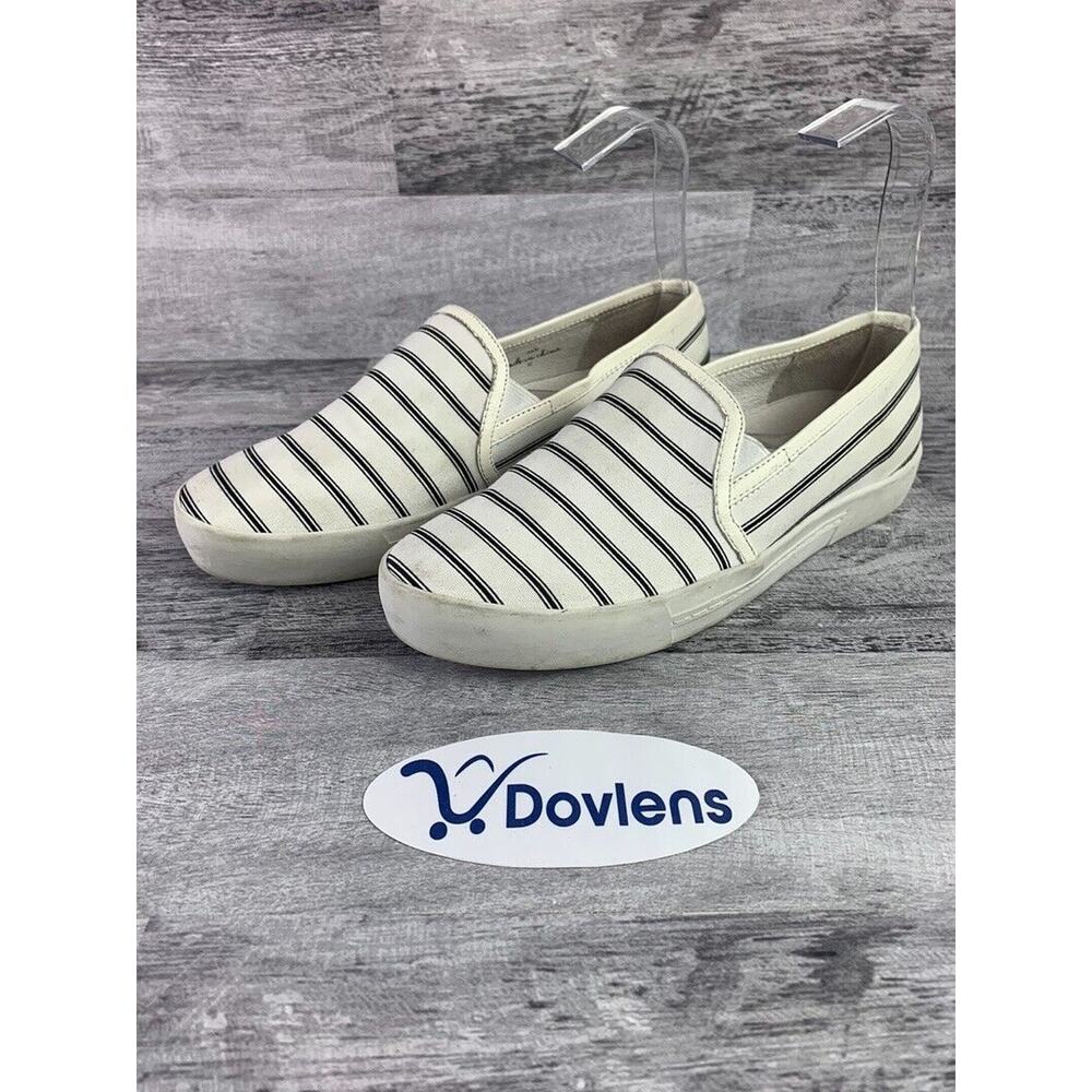 Joie Womens Striped Slip-On Casual Shoes Size 7.5